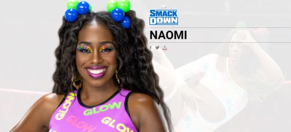 Naomi trên trang WWE