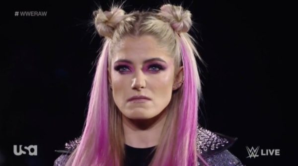 Alexa Bliss trên WWE RAW ngày 9 tháng 1 năm 2023